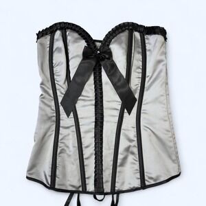 Satin Lace-Up Corset Top | Shirley of Hollywood